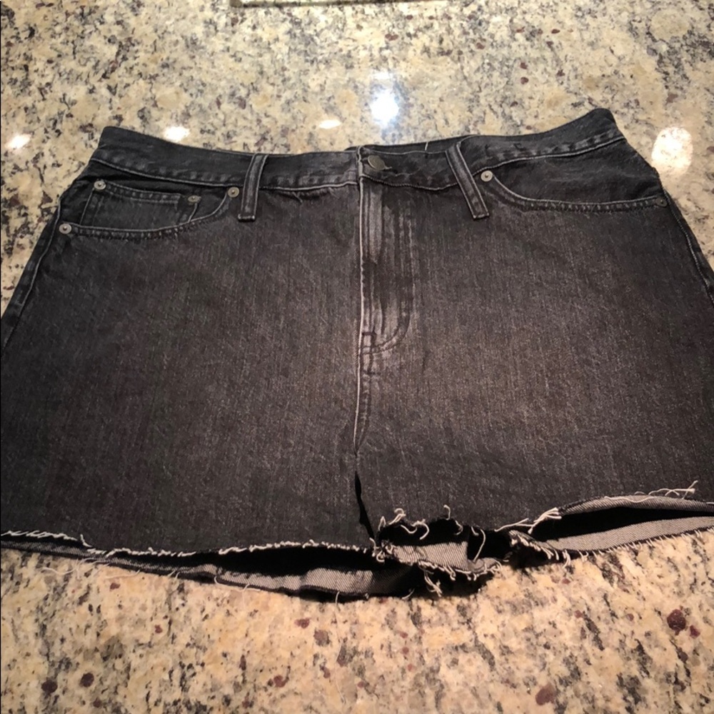 Madewell distressed denim shorts